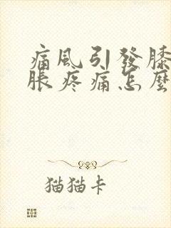 痛风引发膝盖肿胀疼痛怎么办