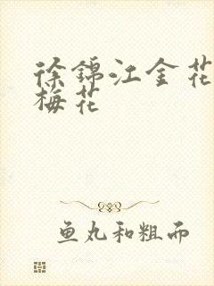 徐锦江金花瓶楷梅花