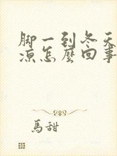 脚一到冬天就冰凉怎么回事封面