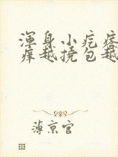 浑身小疙瘩特别痒越挠包越多封面