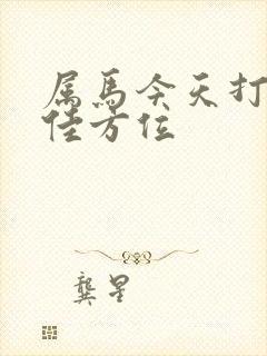 属马今天打牌最佳方位