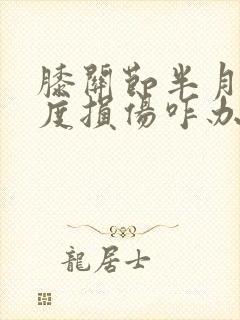 膝关节半月板二度损伤咋办封面