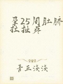 孕25周肚脐眼拉扯疼封面