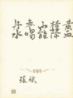 丹参山楂黄芪泡水喝能降血糖吗