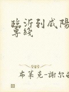 临沂到咸阳物流专线