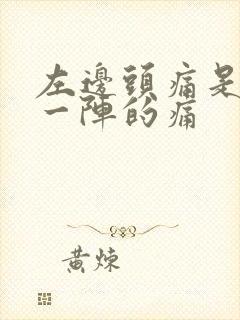 左边头痛是一阵一阵的痛