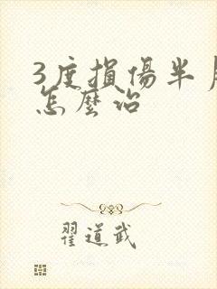 3度损伤半月板怎么治