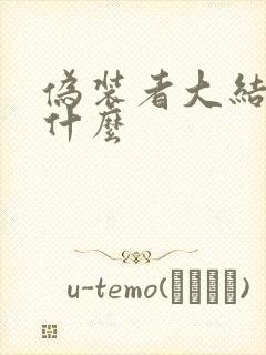 伪装者大结局是什么封面