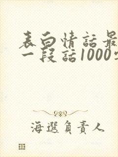 表白情话最暖心一段话1000字封面