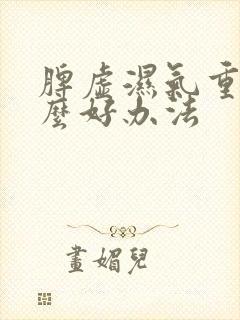 脾虚湿气重有什么好办法