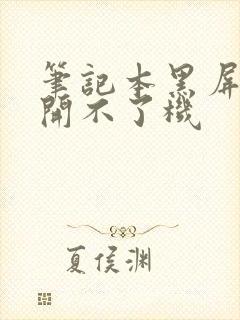 笔记本黑屏发烫开不了机