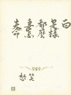 夫妻都是白蜡金命怎么样封面