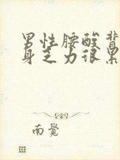 男性腰酸背痛全身乏力很累