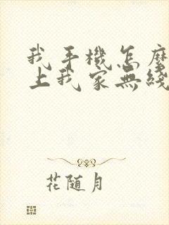 我手机怎么连不上我家无线网封面