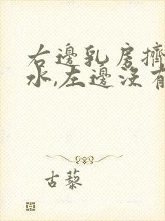 右边乳房挤出黄水,左边没有