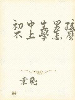 初中生男孩叛逆不上学怎么办