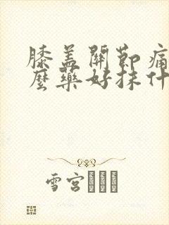 膝盖关节痛吃什么药好抹什么药
