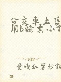 公交车上售票员用b验票小镇