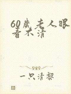 60岁老人眼睛看不清