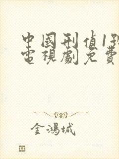 中国刑侦1号案电视剧免费观看