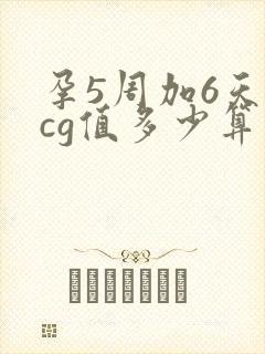 孕5周加6天hcg值多少算正常