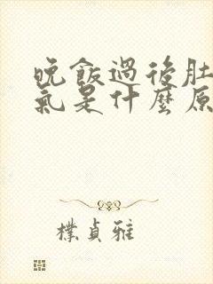 晚饭过后肚子胀气是什么原因