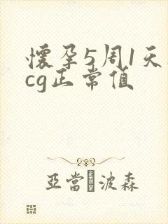 怀孕5周1天hcg正常值