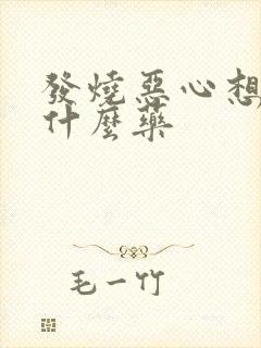 发烧恶心想吐吃什么药