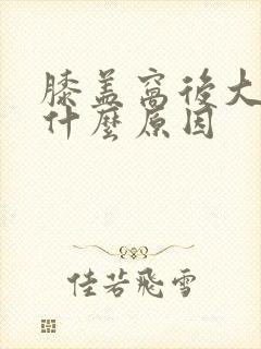 膝盖窝后大筋疼什么原因