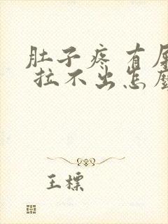 肚子疼 有屎意 拉不出怎么办