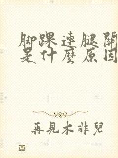 脚踝连腿关节疼是什么原因