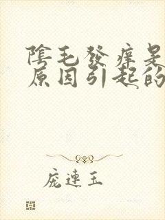 阴毛发痒是什么原因引起的怎么治疗