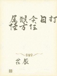 属猴今日打牌最佳方位封面