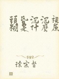 头昏沉沉视力模糊是什么原因