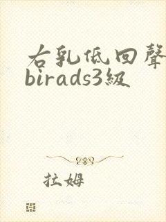 右乳低回声结节birads3级封面