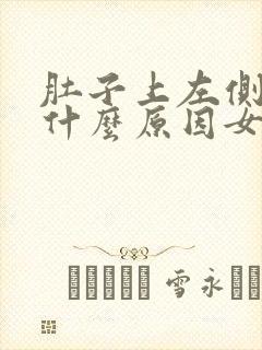 肚子上左侧疼是什么原因女性