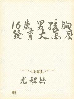 16岁男孩胸部发育大怎么办