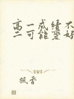 高一成绩不好高二可能变好吗封面