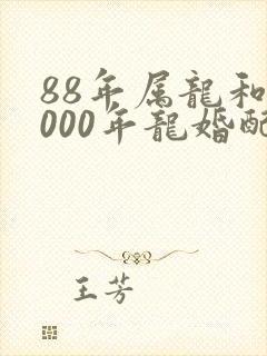 88年属龙和2000年龙婚配