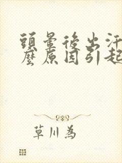 头晕后出汗是什么原因引起的封面