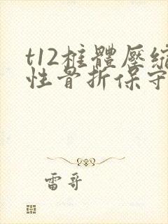 t12椎体压缩性骨折保守治疗一个月