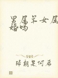 男属羊女属狗合婚吗