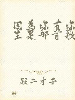 因为你有你的人生是哪首歌的歌词