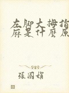 左脚大拇指尖发麻是什么原因