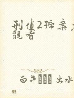 刑侦2号案免费观看封面