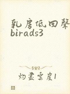 乳房低回声结节birads3封面