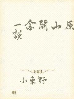 一念关山原著小说