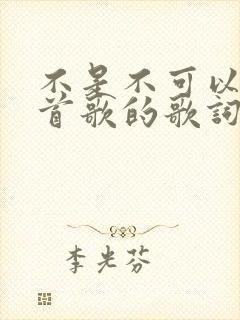 不是不可以是哪首歌的歌词