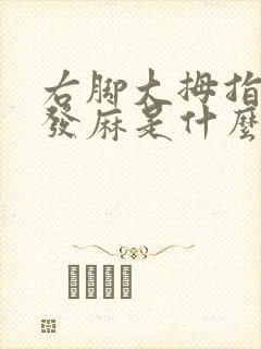 右脚大拇指发胀发麻是什么原因封面