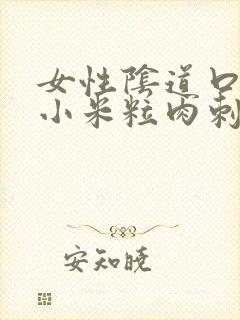 女性阴道口上长小米粒肉刺